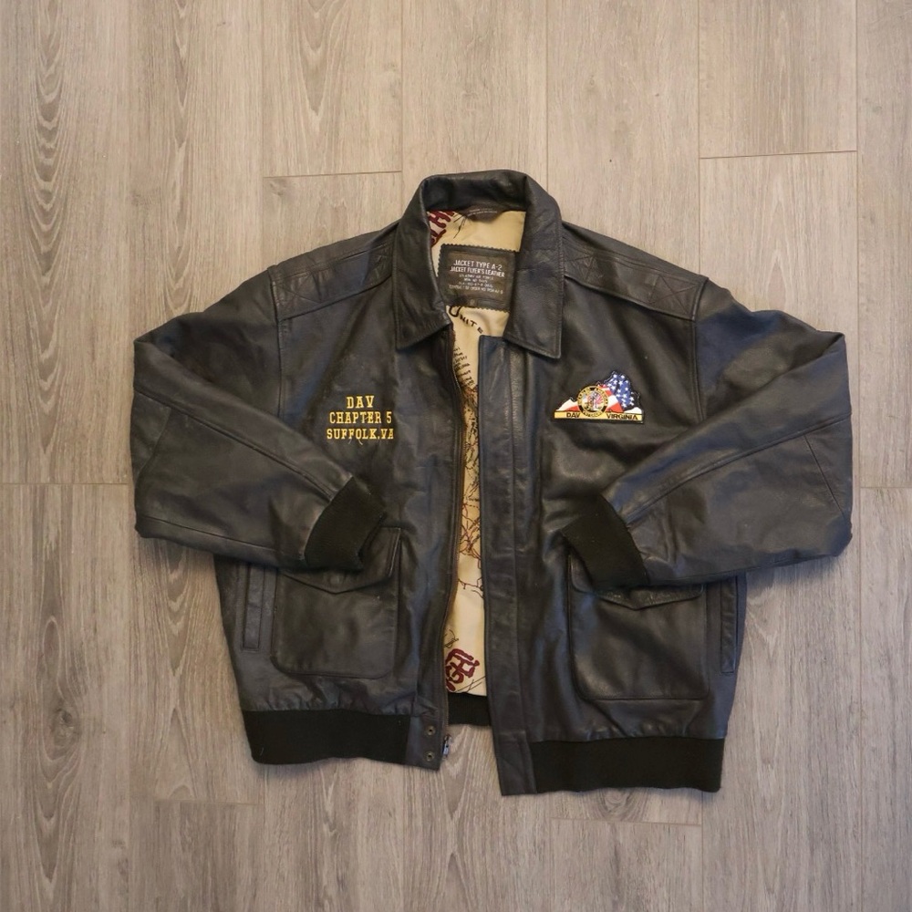 Vintage Genuine Leather Flyer’s Jacket Type A-2 Expedition Air Force